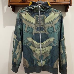 Halo zip hoodie. The Hoodie can completely cover your face.